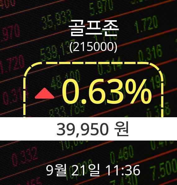 ▲9월 21일 골프존 의 주가정보