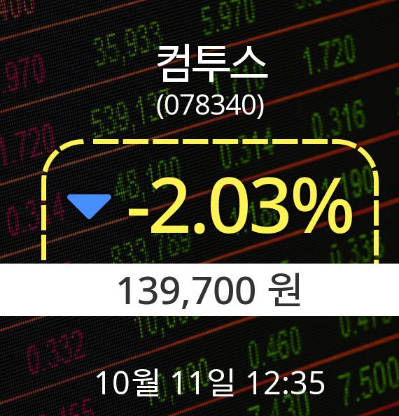 ▲10월 11일 컴투스 의 주가정보