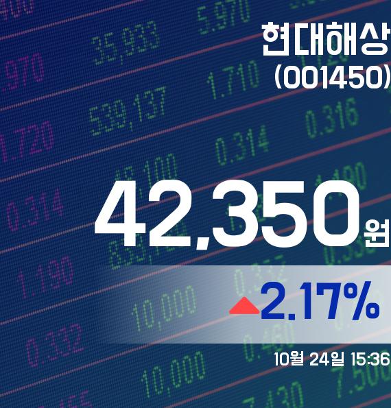 ▲10월 24일 현대해상 의 주가정보