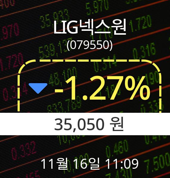 ▲11월 16일 LIG넥스원 의 주가정보