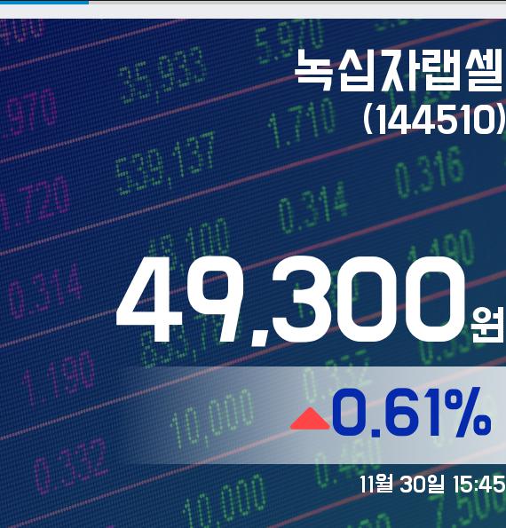 ▲11월 30일 녹십자랩셀 의 주가정보