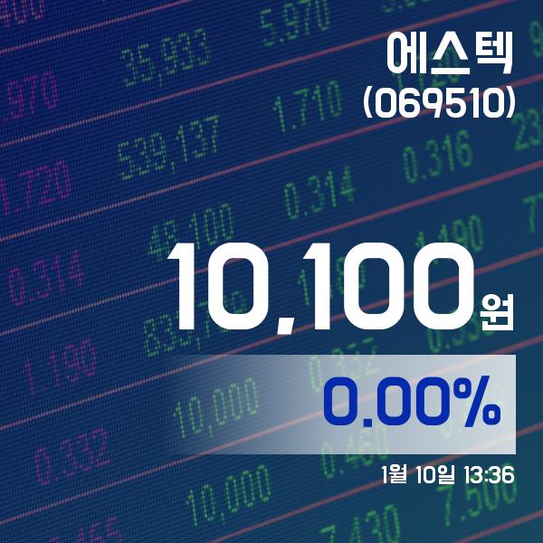 ▲1월 10일 에스텍 의 주가정보