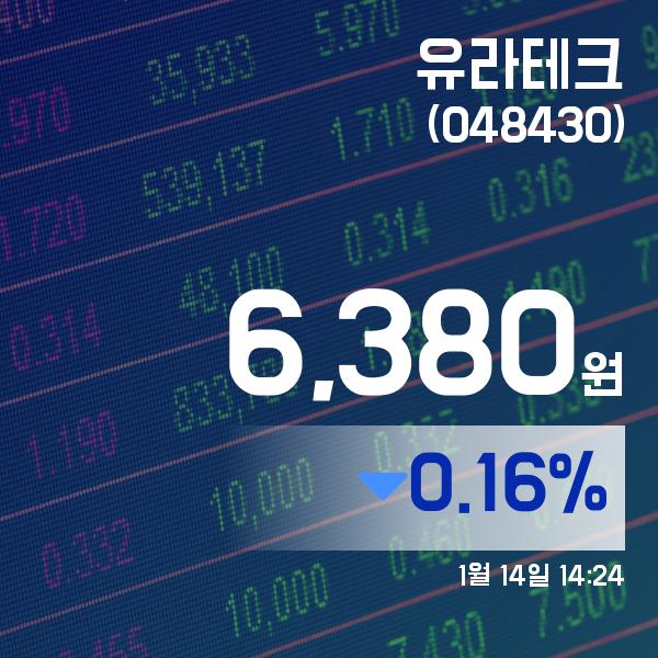 ▲1월 14일 유라테크 의 주가정보