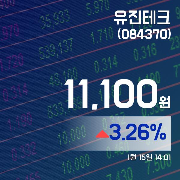 ▲1월 15일 유진테크 의 주가정보