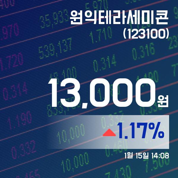 ▲1월 15일 원익테라세미콘 의 주가정보