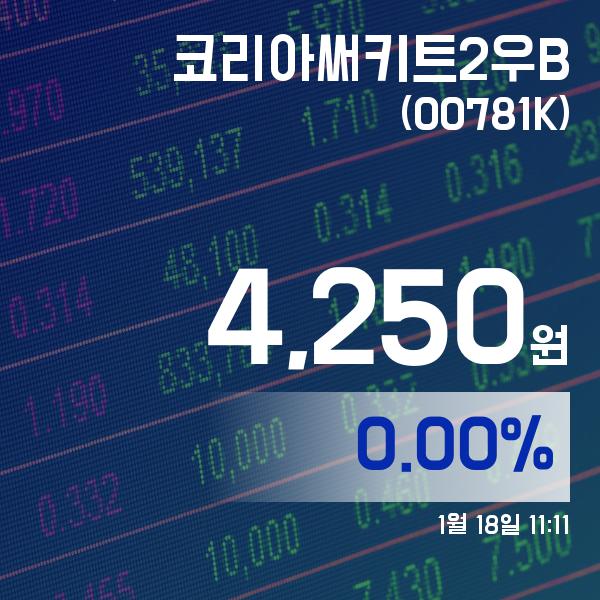 ▲1월 18일 코리아써키트2우B 의 주가정보