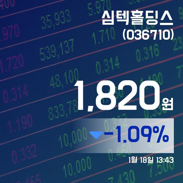 ▲1월 18일 심텍홀딩스 의 주가정보