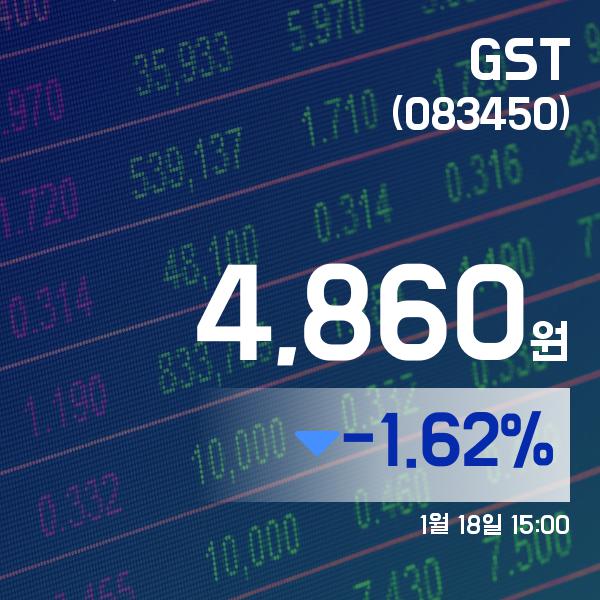 ▲1월 18일 GST 의 주가정보