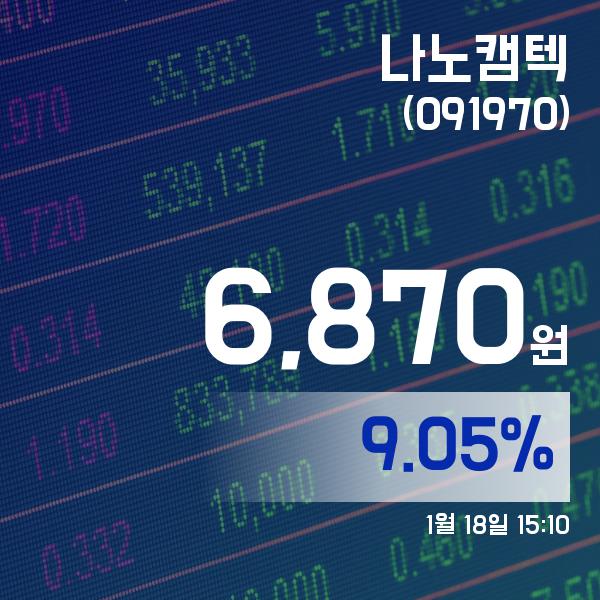 ▲1월 18일 나노캠텍 의 주가정보
