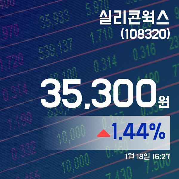 ▲1월 18일 실리콘웍스 의 주가정보