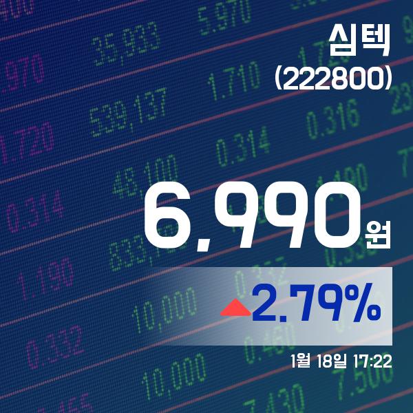 ▲1월 18일 심텍 의 주가정보