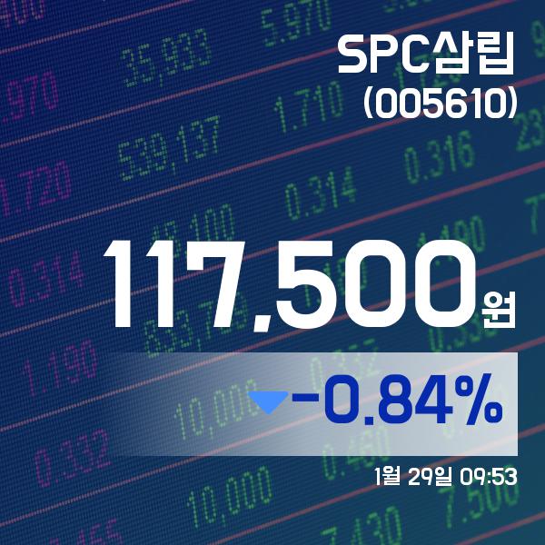 ▲1월 29일 SPC삼립 의 주가정보