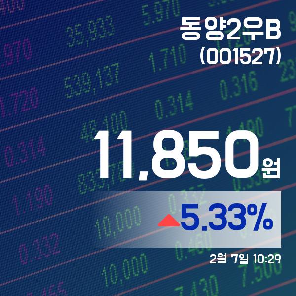 ▲2월 7일 동양2우B 의 주가정보