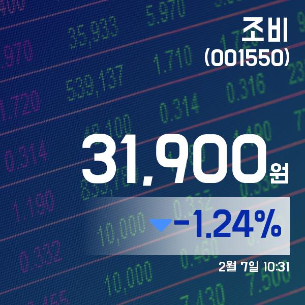 ▲2월 7일 조비 의 주가정보