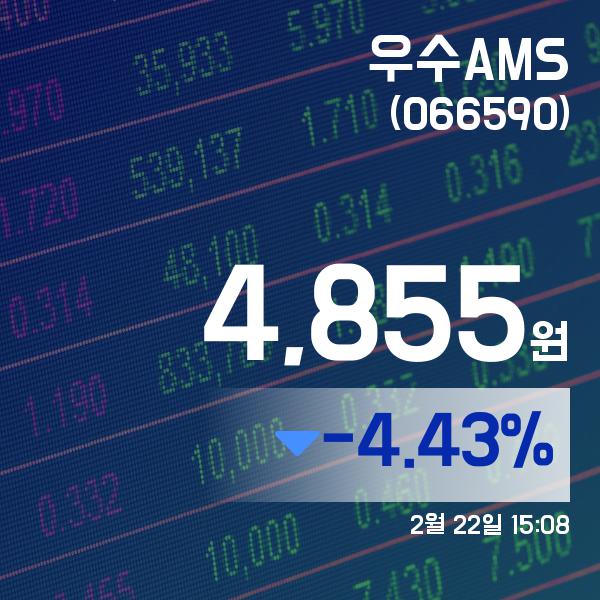 ▲2월 22일 우수AMS 의 주가정보