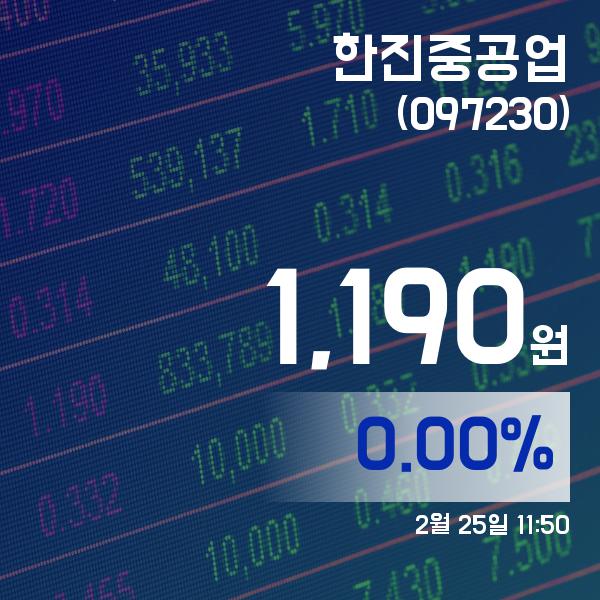 ▲2월 25일 한진중공업 의 주가정보