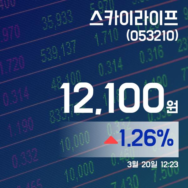▲3월 20일 스카이라이프 의 주가정보
