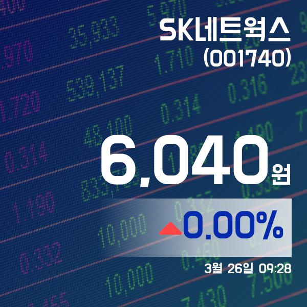 ▲3월 26일 SK네트웍스 의 주가정보