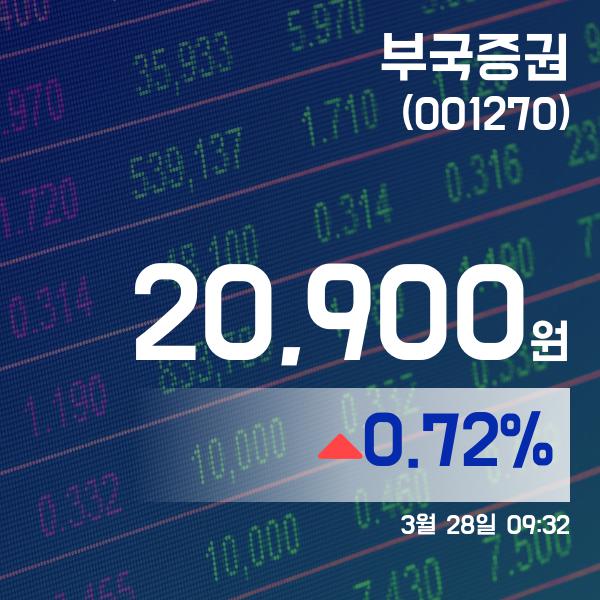▲3월 28일 부국증권 의 주가정보