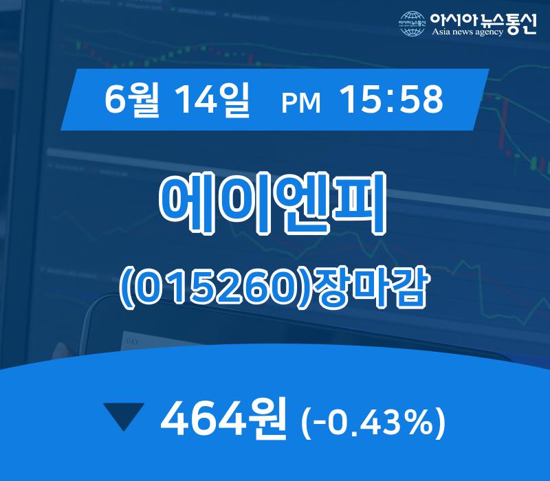 ▲6월 14일 에이엔피 의 주가정보