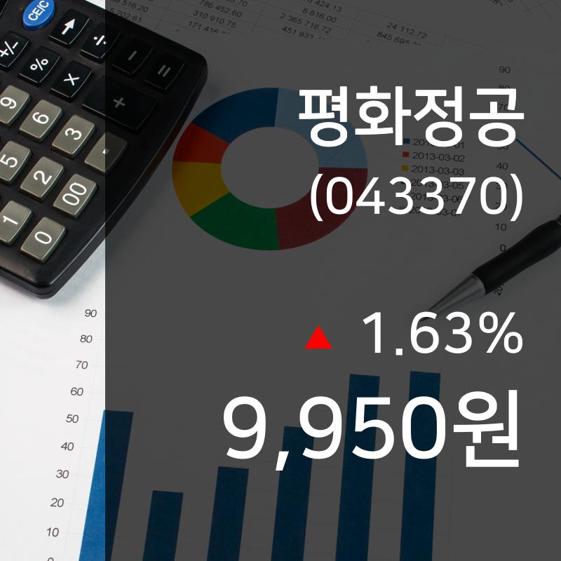 ▲9월 20일 평화정공 의 주가정보