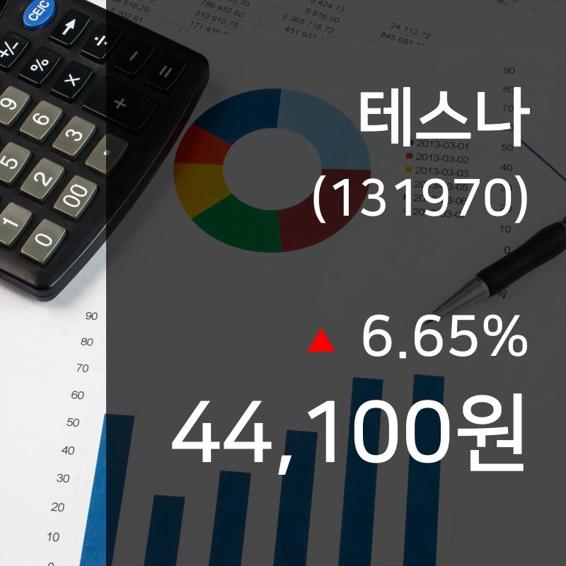 ▲9월 25일 테스나 의 주가정보